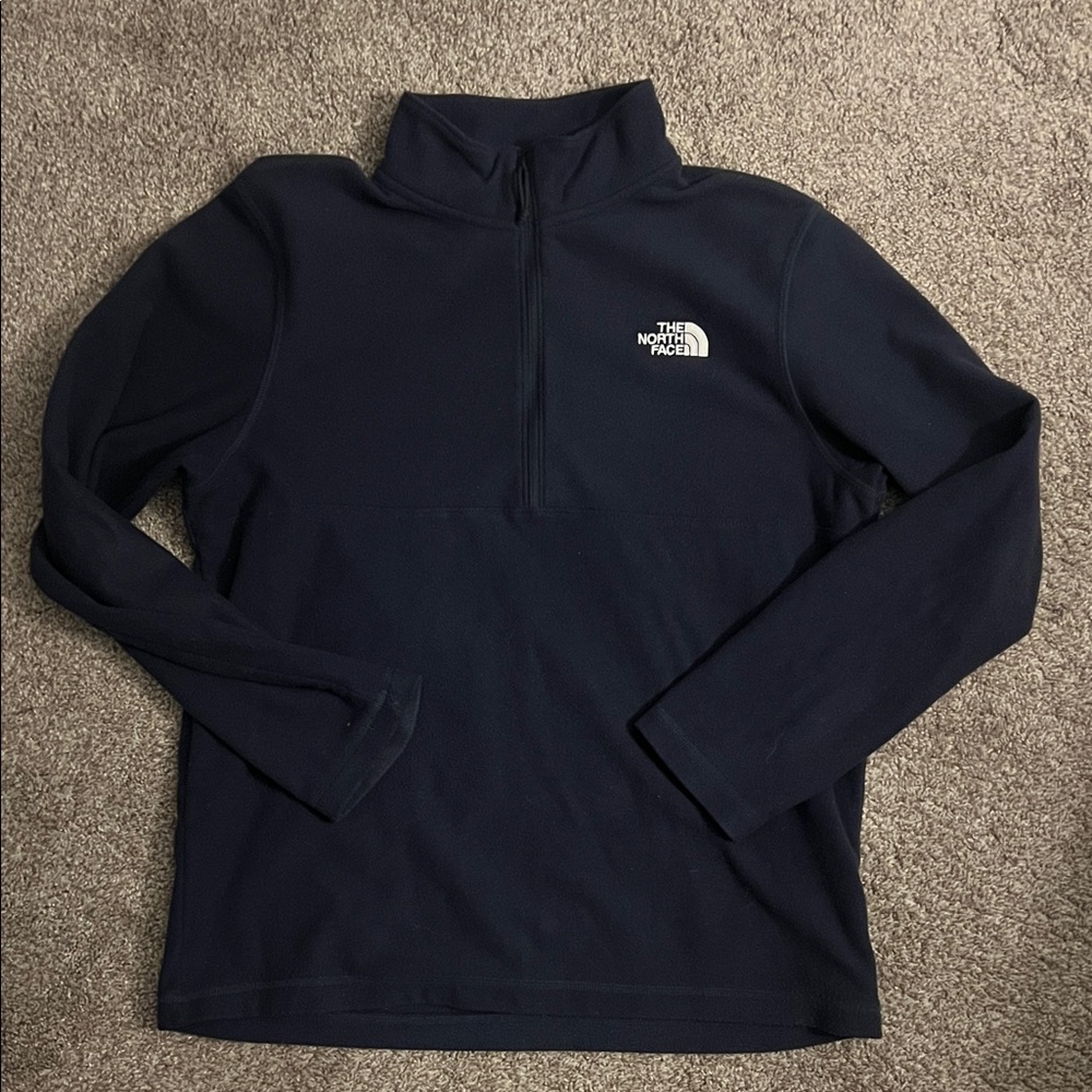 The North Face Men's Navy Blue Quarter Zip-Up